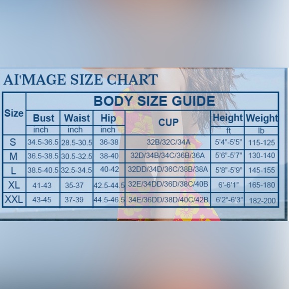 AI'MAGE Bikini Bandeau Swimswear with Removable Shoulder Straps/size: M - Picture 11 of 13